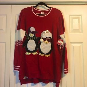 Ugly Christmas sweater! 🎄 Ft hip hop penguins 2X